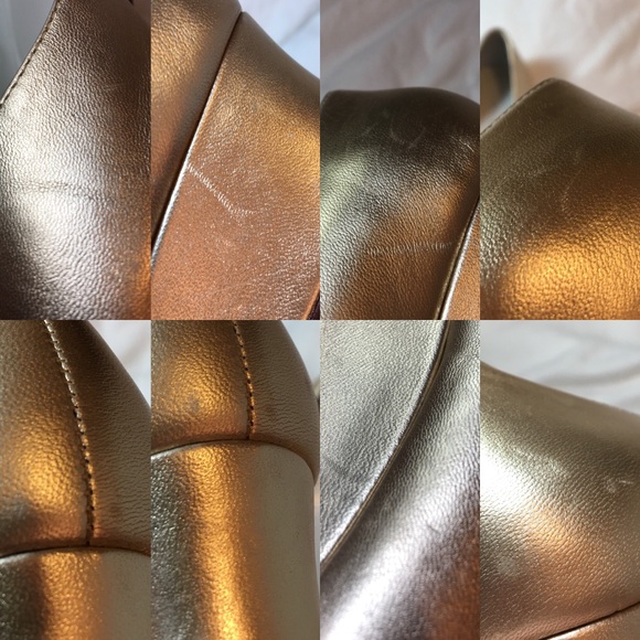 Brunomagli gold open toe heel. - Picture 7 of 8